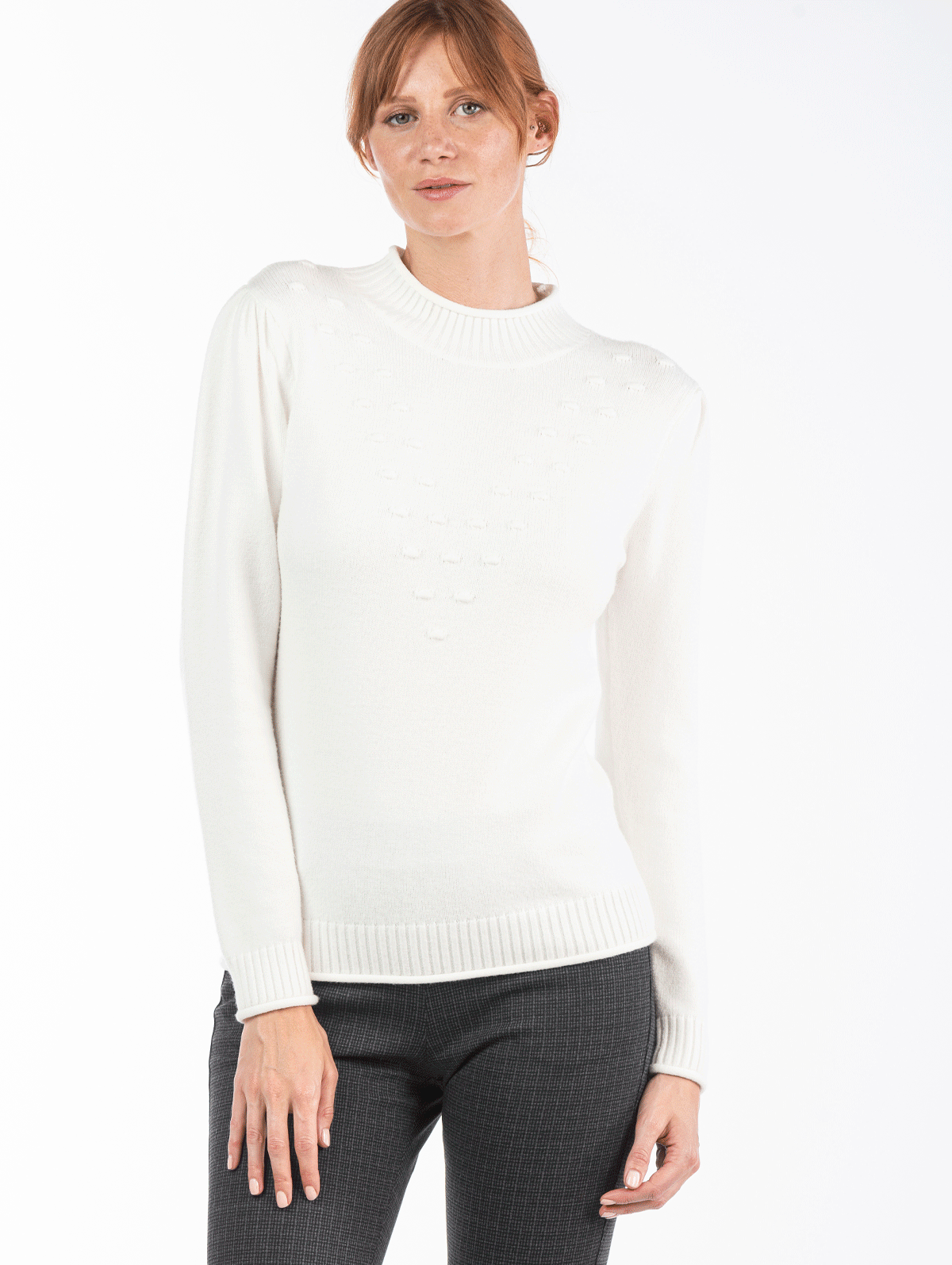 Pull Maille Pois Relief - maboutiqueplus
