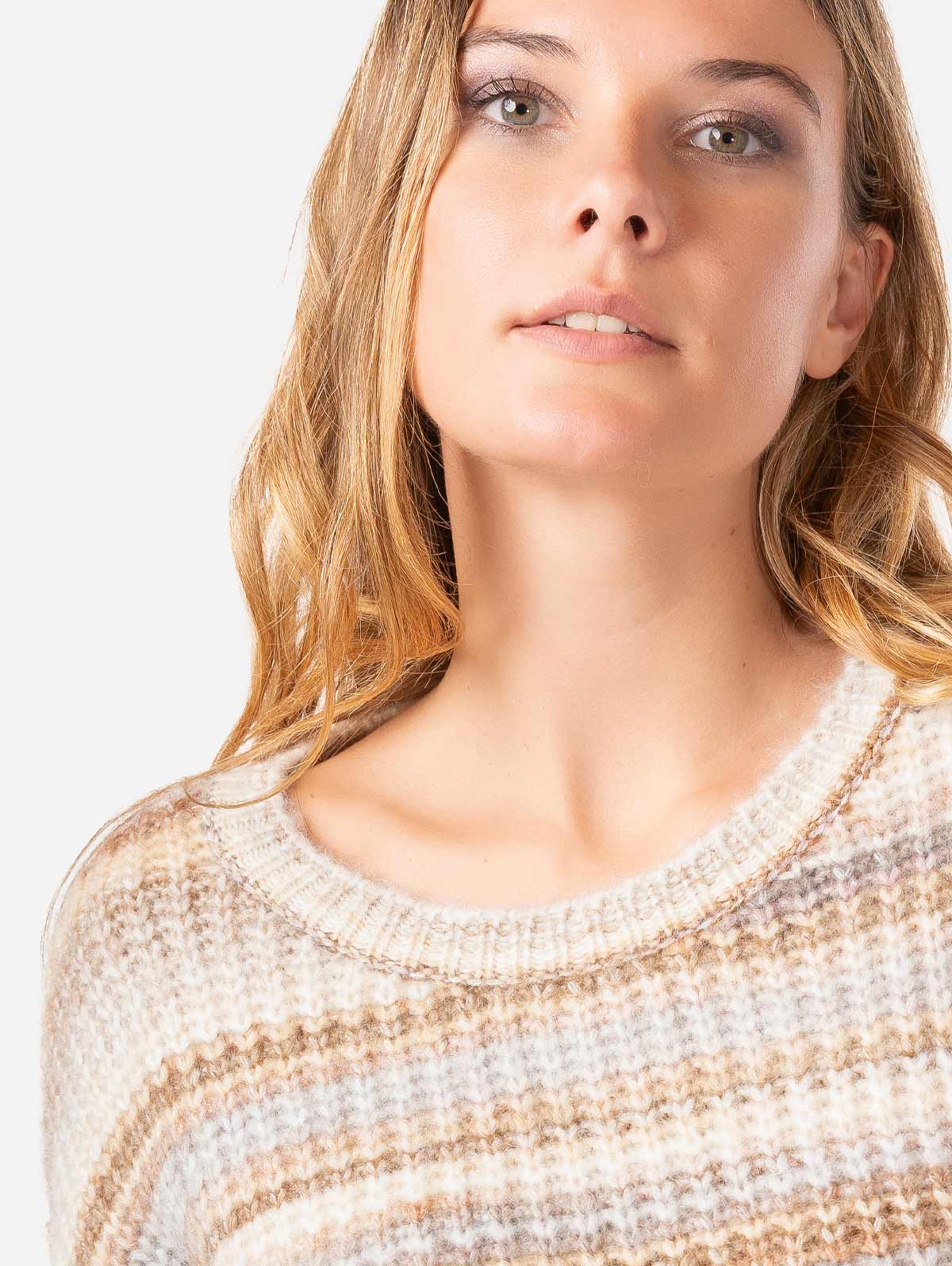 Pull rayures multicolores